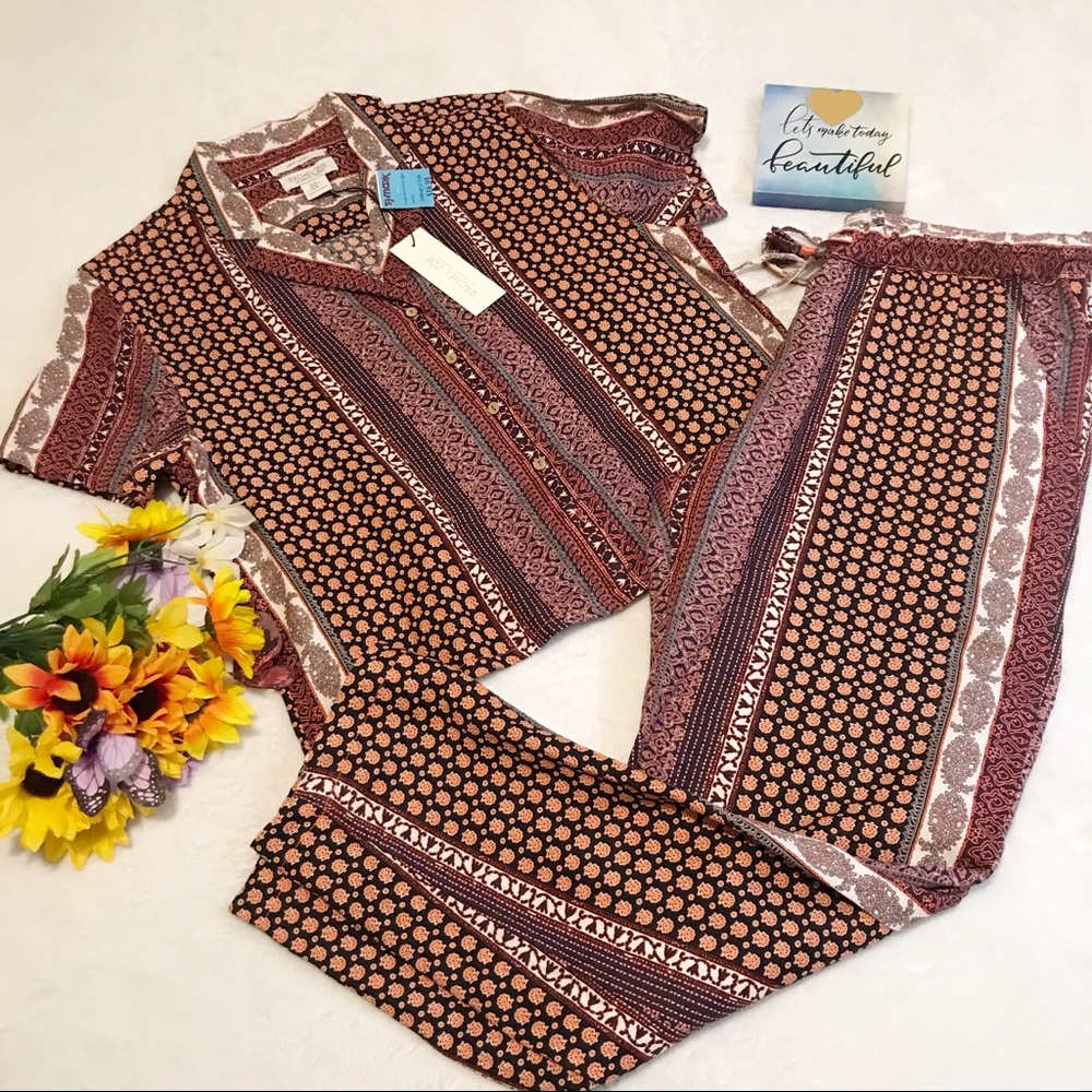 NWT Rachel Zoe 2 piece linen outfit